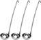 3 Pcs 1 oz Stainless Steel Cooking Ladles Long Hook Handle Ladle Buffet Serving Soup Ladle Large Sauce Ladle Restaurant Style Soup Spoons with Holes for Stews