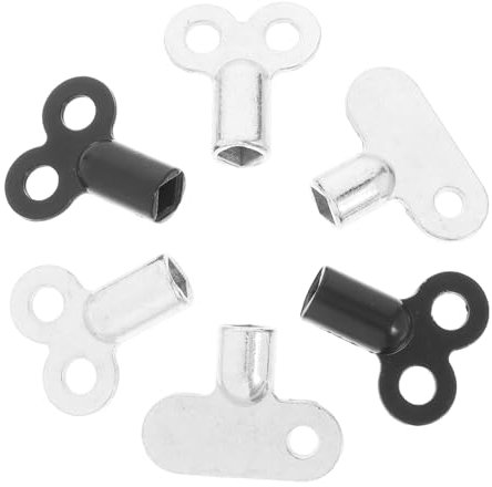 POPETPOP 6stücke Schlüssel Für Schwere Maschinen Entlüftungsschlüssel Für Heizkörper Geeignet Zum Entlüften Von Metallheizkörpern Heizkörperschlüssel Inklusive Spülwerkzeug Für Warmwasserle