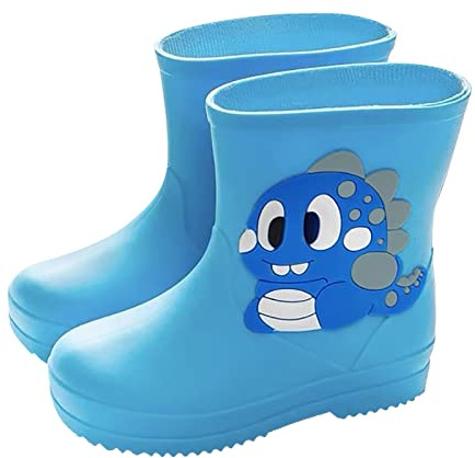 Stivali Pioggia Bambino e Bambina Stivaletti Impermeabili Galosce in PVC per Bambine Cartoni Stivaletti Pioggia Scarpe Acqua Antiscivolo Unisex Stivali di Gomma per Bambini