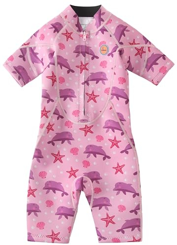 Swimbubs Kids Wetsuit 2mm Neoprene Shorty – Front Zip Swim Suit for Pool & Beach