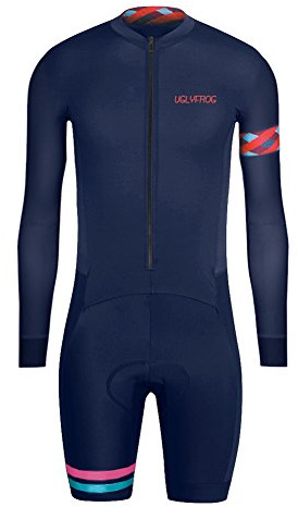 UGLY FROG Abbigliamento Triathlon Uomo Tuta Triathlon Uomo per MTB Body Triathlon Skinuit with Gel Pad per Nuoto/Corsa/Ciclismo