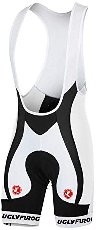 UGLY FROG Culote Corto con Tirantes para Hombre Ciclismo Acolchado Pantalón Gel Culotte para MTB Ciclistas Transpirable Secado Rápido Verano Triatlón Ropa DKMX01
