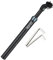 Yongness Aluminium Sattelstütze 27.2mm x 350mm Federung für E-Bike, MTB, Citybike - Schwarz