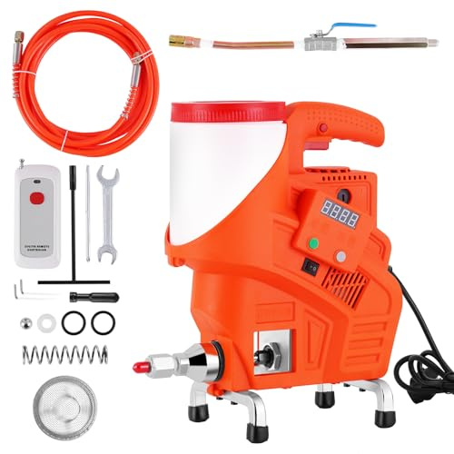 MXBAOHENG Máquina De Inyección De Lechada De Alta Presión 980W Máquina de Lechada Poliuretano Máquina para reparación de fugas de hormigón inteligente para reparar grietas para techo/balcón
