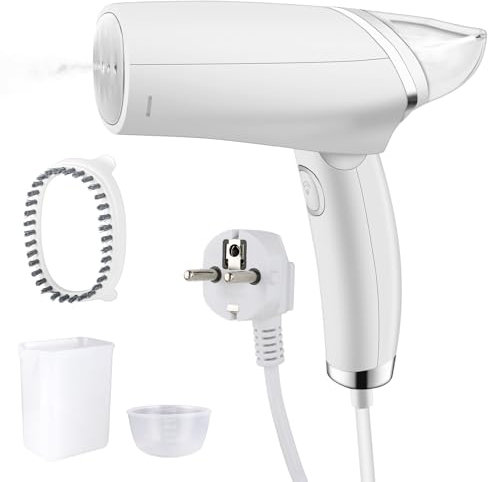 Steamer, Ferro da Stiro Verticale, Stiratrice Verticale, Stiratrice Verticale Pieghevole e Portatile, spazzola a vapore Steam Iron per stirare a vapore in vacanza, Ideale per Viaggi e Ufficio
