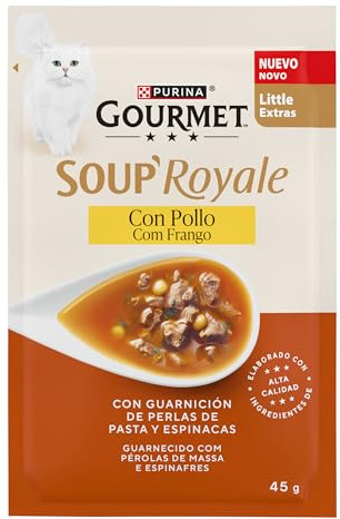 PURINA® Gourmet® Soup Royale con Pollo 30 Sobres x 45gr
