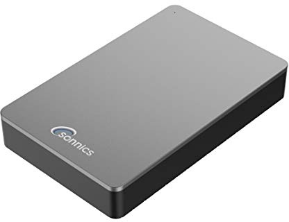 Sonnics 1TB grau Externe Desktop-Festplatte, USB 3.0 kompatibel mit Windows PC, Mac, Smart TV, Xbox One und PS4