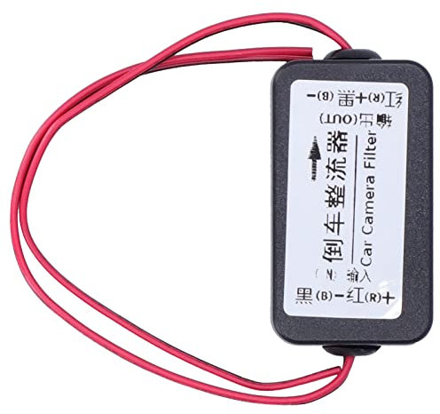 Caméra de Recul Voiture 12V, Redresseur Auto avec Filtre Antiparasite, Alimentation par Condensateur, Compatible avec Véhicules Allemands, Vue Arrière Haute Définition