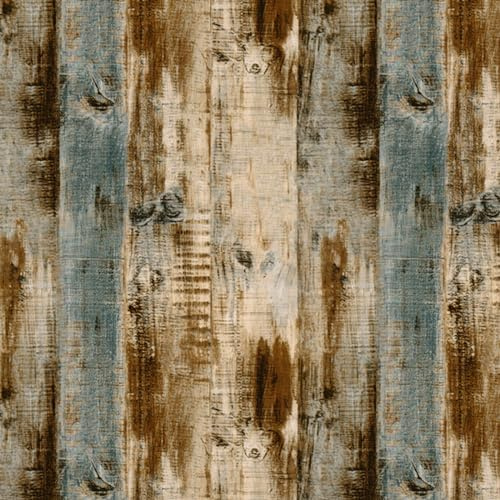 Qianglive Grey Wood Wallpaper 17.3×120 Peel and Stick Wallpaper Self Adhesive Distressed Wood Wallpaper Reclaimed Faux Home Decoration Film Shelf Vinyl