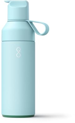 Ocean Bottle Go 500ml | Stainless Steel Water Bottle | Reusable & Sustainable | Keeps Drinks Cold & Hot | Eco Friendly Gift (Sky Blue)