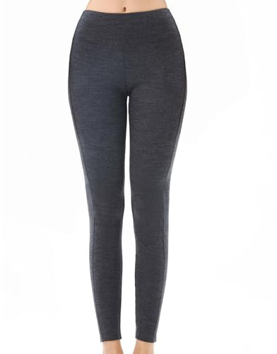Merino Protect 100% Merino Wool Leggings Womens Thermal Base Layer Pants Long Underwear Heavyweight Soft Long Johns for Hiking Skiing