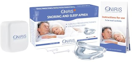 ONIRIS + Orthese gegen Schnarchen - Klinisch validiert für Schlafapnoe - Made in France - Zahnschiene - Orthese zur Vorverlagerung des Unterkiefers - Wirkt auf die Ursachen schlechten Schlafs ein.