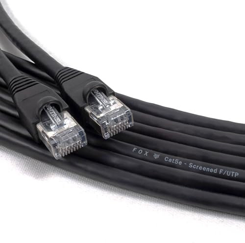 designacable.com 70m - Flexible RJ45 Cable - Handmade in the UK using FOX Flexible Cat5e F/UTP Network Cable & Sentinel Screened RJ45 Connectors.