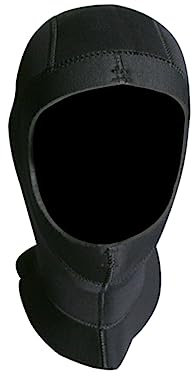 KOMBIUDA Schnorchelkappe Bademütze Haube Surfen Badekappen Tauchkappe Neoprenmütze Black