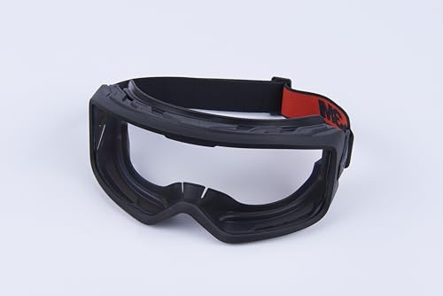 Lunettes-masques de protection 3M GoggleGear série 3000, joint TPV | optique AF transparente Scotchgard, sangle en toile Premium, GG3301-SGAF EU