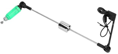 Chiffonade Fishing Bite Alarm & Indicator Stainless Steel Swing Rod Signal Device for Carp Fishing(Green)