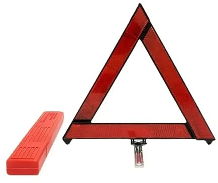 CQAHDSEVF Triangolo di Segnalazione Pieghevole, Triangolo di Emergenza Riflettente Rosso 3 Pezzi Pieghevole treppiede di Emergenza