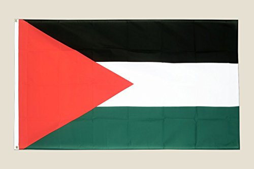 SHATCHI Bandiera Nazionale Palestina Medio Oriente 150 x 90 cm Free Gaza Palestinian Freedom Country Festival, poliestere
