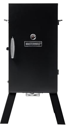 Masterbuilt MB20070210 - Affumicatore elettrico analogico con 3 rastrelliere per fumatori, 76,2 cm, colore: Nero