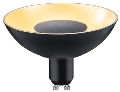 Paulmann 28794 Lámpara LED reflector GU10 230V 170lm 4,9W 1900K negro, dorado, regulable 3-Step-Dim, lámparas, fuentes de luz