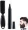 Relleno de Lápiz de Barba para Hombres con Cepillo, Kit de Bolígrafo de Relleno para Barba, Impermeable y Duradero, Kit de Bolígrafo Relleno de Barba para Bigotes y Cejas (Negro)
