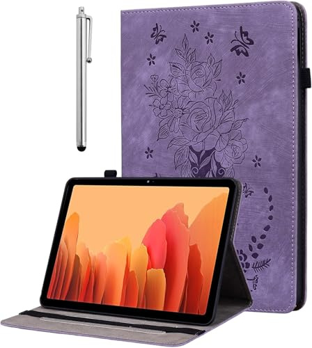 KEDBBAO Case for Samsung Galaxy Tab A11+ Plus 2025/A9+ Plus 5G 11 Inch 2023, Multi-Angle Flip PU Leather Protective Cover with Stylus Holder for Galaxy Tab A11 Plus Tablet Case, Purple