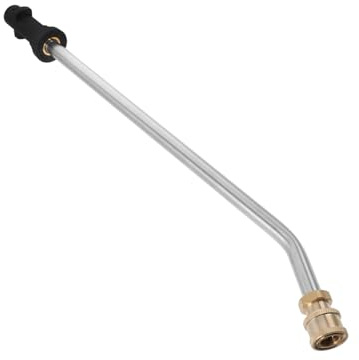 SUPVOX Asta Di Prolunga Curva Per Idropulitrice in Acciaio Inossidabile Connettore Rapido in Ottone Adatto Per Lavaggio Auto Pulizia Pavimentata e Tetti