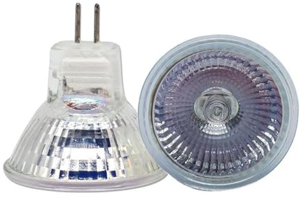 UGEFKMQ MR11 20W 6V Halogen Bulb MR11 GU4 6V 15W Halogen Light Bulbs 2 pin Warm White for Landscape Lights, Track Lights, Fiber Optics, Desk Lamps Dimmable 1PC 15W
