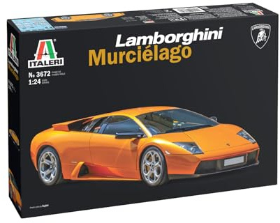 Italeri 3672 1:24 Lamborghini Murciélago – modelltillverkning, byggsats, stativtillverkning, hantverk, hobby, limning, plastbyggsats, detaljerad, bilmodell, 1:24