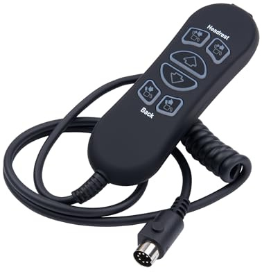 SitzKraft HSW306 Conpatible 6 Button 7 Pin Remote Controller Replacement Hand Wand for Power Recliner (Version B)