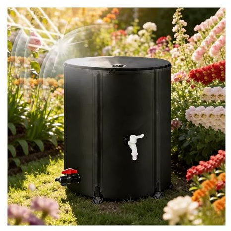 XILYZMO Collapsible Outside Rain Barrel, Portable Rainwater Collect System Water Tank, With Spigots PVC Water Storage Tank For Storage Fishing Tank(0.7x0.98m)
