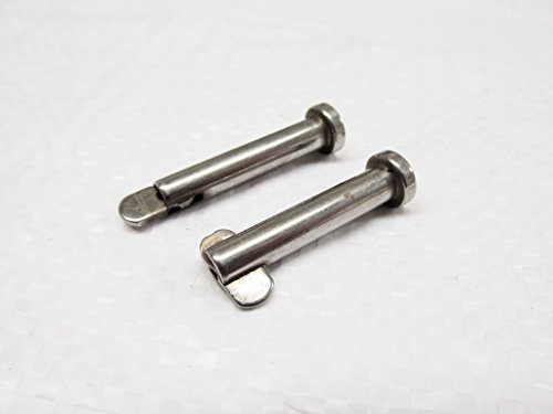 Stainless Steel Safety Clevis Pins 8MM x 28MM X2 (Drop Nose Retaining Hinge)