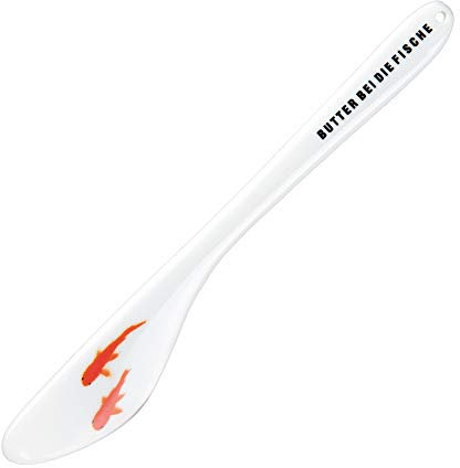 Buttermesser Butter bei die Fische, Porzellan