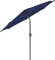 SONGMICS Sonnenschirm 300 cm, UPF 50+, Strandschirm, beidseitig um 30° knickbar, Sonnenschutz, mit Kurbel zum Öffnen/Schließen, für Terrasse, Balkon, Pool, ohne Ständer, Marineblau GPU30BU