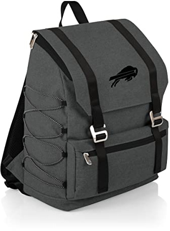 Picnic TIME NFL Buffalo Bills OTG Traverse Backpack Cooler - Soft Cooler Backpack - Hiking Backpack, (Heathered Gray)