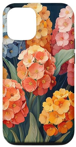 iPhone 14 Bergenia Bouquet Floral Pastel Colors Graphic Case