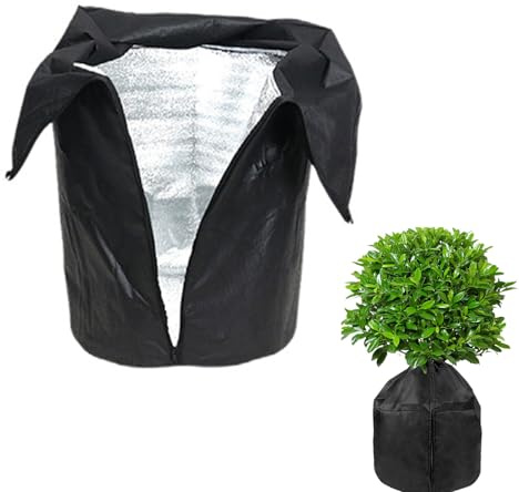 YULIAO Protección Térmica para Macetas, Funda para Plantas para Invierno, Fundas para Macetas Antiheladas, Bolsa de Protección para Plantas en Maceta, Funda Protectora para Plantas 50×45cm