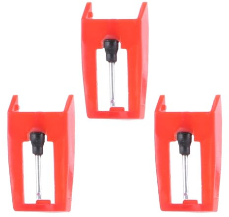 CVZJ Plattenspieler-Nadel, Plattenspieler-Ersatznadel, Plattenspieler-Nadel, Ersatz für Vinyl-Schallplattenspieler, 3 Stück