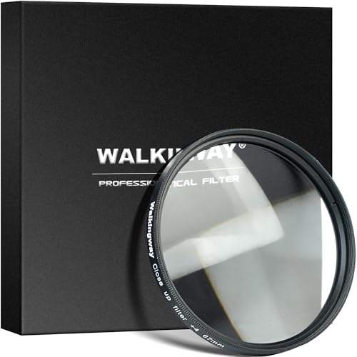 Walking Way Makro-Närbild-lins +4 för kameraobjektiv – 82 mm närbild Close-Up-filter för detalj- och produktfotografering, HD-glas, idealisk för smycken och gör-det-själv