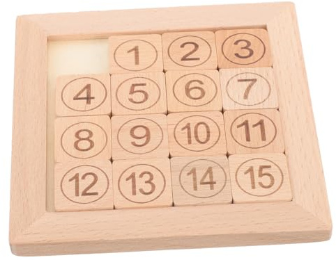 FUNNETOYU Sliding Number Puzzle Toy for Kids Educational Cognitive Development Game for Early Learning Interactive Jigsaw Puzzle for Preschoolers