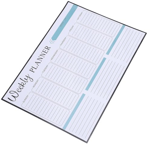 Cabilock Tablero de Planificación Semanal Magnético Borrable Pegatinas para Nevera Organizador de Tareas Familiar Calendario Reutilizable y Pizarra de Notas Hogar