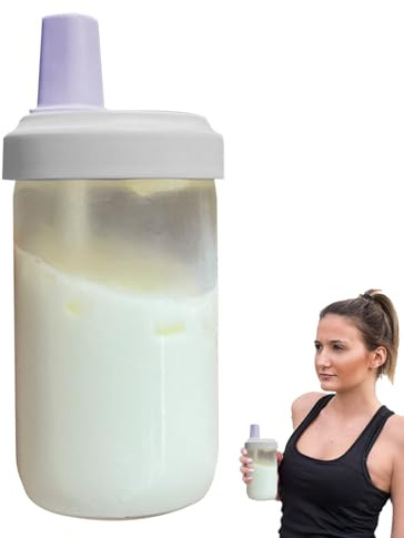 Generico Con Cannuccia Trasparente - Bottiglia D'acqua A Tenuta Stagna Da 500 Ml, Bicchiere Per Frullato Ricaricabile, Per Bevande Leggera, Porta Tè Durevole | Contenitore Per Bevande Portatile, Bi
