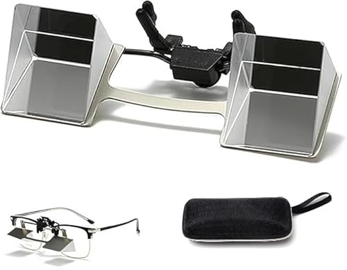 GREATRICH Occhiali Autofocus, Oggetti Strani, Occhiali con Messa a Fuoco Automatica, Lenti a Prisma 90 Gradi per Lettura Orizzontale, Visione da Sdraiati per TV e Cellulare a Letto, Design Leggero