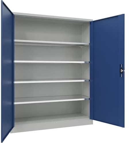 EUROKRAFT Pro | Armoire métallique à Portes battantes