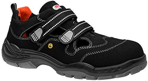 ELTEN Sicherheitsschuhe Scott ESD S1, Damen und Herren, Textil, Kunststoffkappe (Leichter als Stahlkappe), leicht, sportlich 48, Schwarz