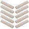 GTSE 10 Pack of 12 Way 3 Amp Electrical Connector Block, 93mm Length, White Terminal Block Electrical Connector Strips
