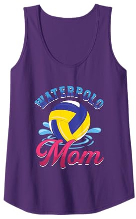 Mujer Waterpolo Mom | Deportes acuáticos de natación | Jugador de waterpolo Camiseta sin Mangas