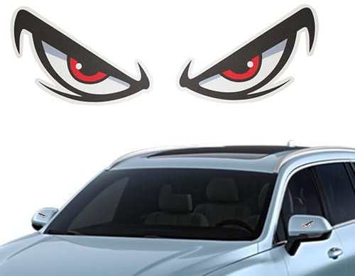 Reflekterande ögonbildekal – -bil-starka reflekterande ögon, vattentät, rolig, klistermärken, roliga bildekaler, hållbara bilklistermärken för bil, fönster, vägg Maciun