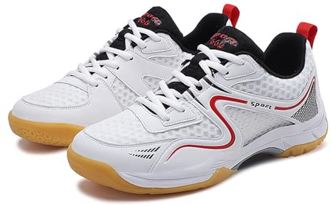 ForceRoute Chaussures de Badminton sans Couture,Chaussures de Badminton de Tennis de Table,Chaussures de Squash,Respirant,Hommes Femmes,pour Le Volley-Ball De Badminton De Squash,Salle de Sport