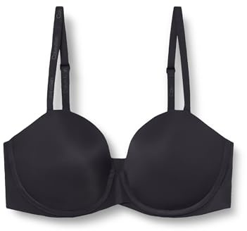 Calvin Klein Women's Push UP Strapless, Black, 34DD